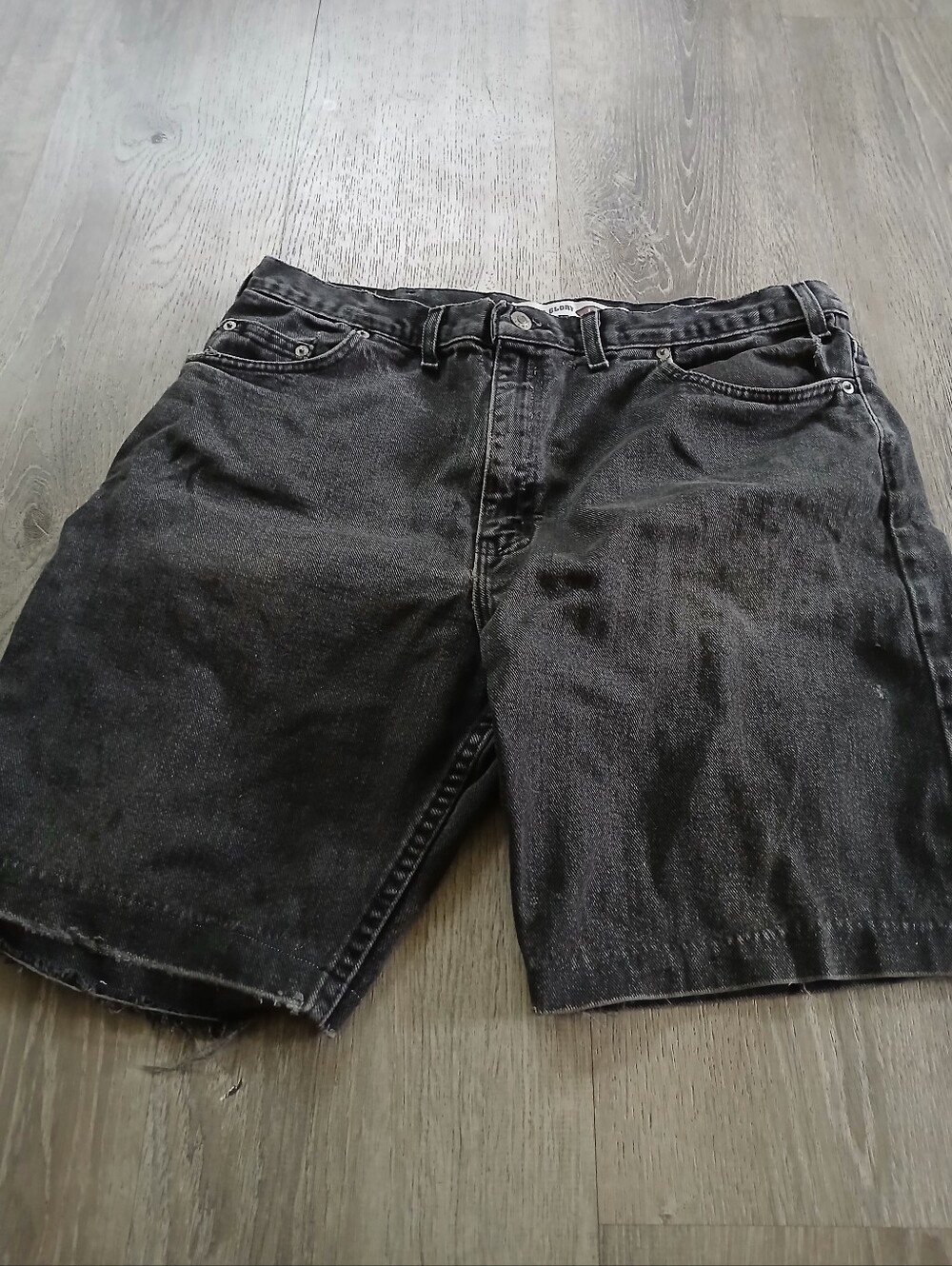 Y2k Jorts Men's Black Denim Shorts
